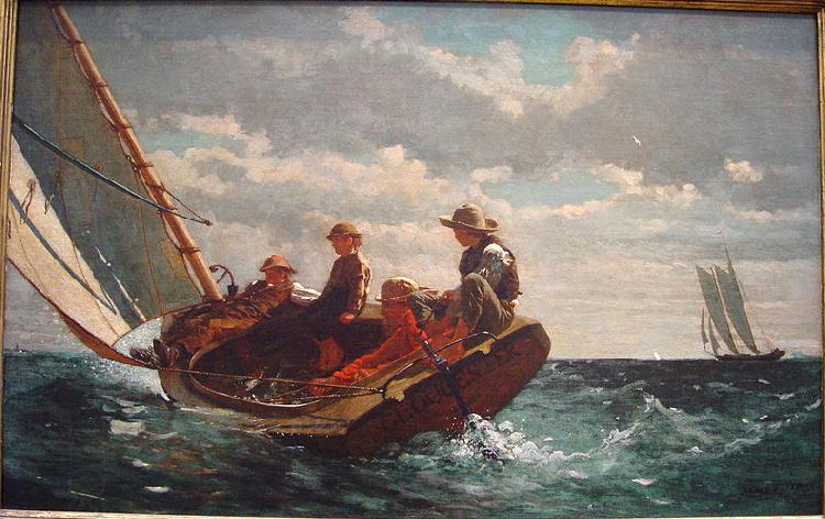 Winslow Homer Breezing Up China oil painting art
